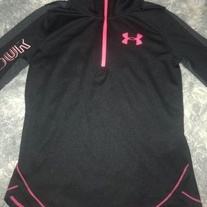 Black and pink under Armor sweater
